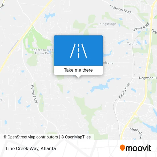 Line Creek Way map