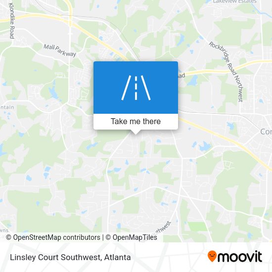 Mapa de Linsley Court Southwest