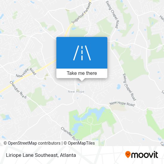 Liriope Lane Southeast map