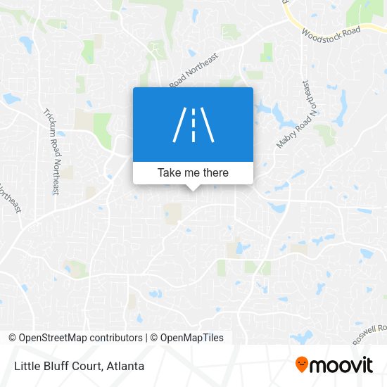 Mapa de Little Bluff Court