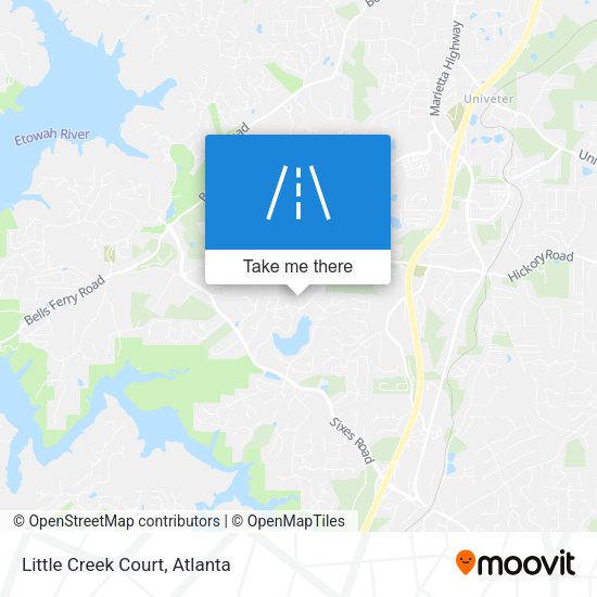 Mapa de Little Creek Court