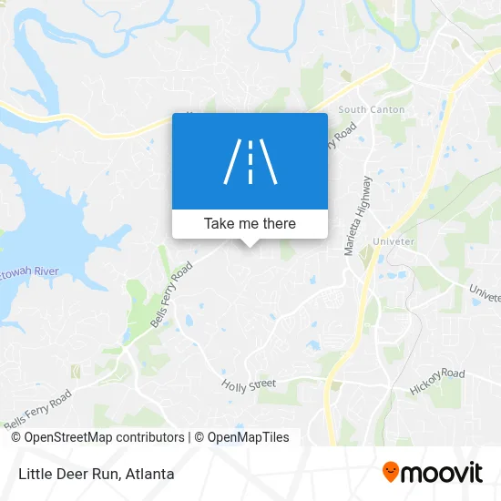 Little Deer Run map