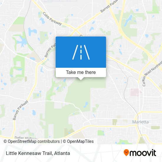 Little Kennesaw Trail map