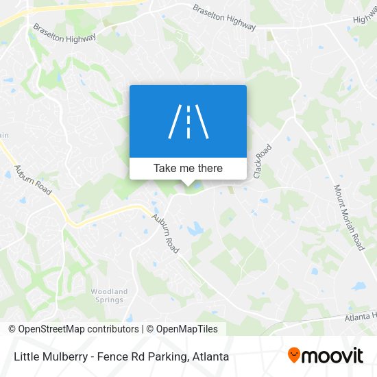 Mapa de Little Mulberry - Fence Rd Parking