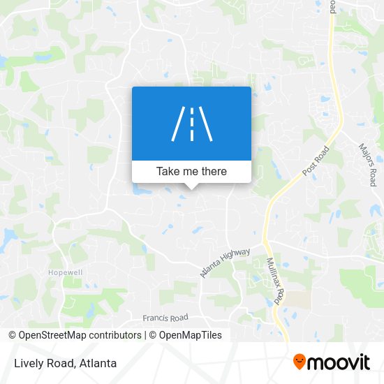 Mapa de Lively Road