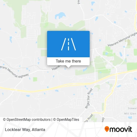 Locklear Way map
