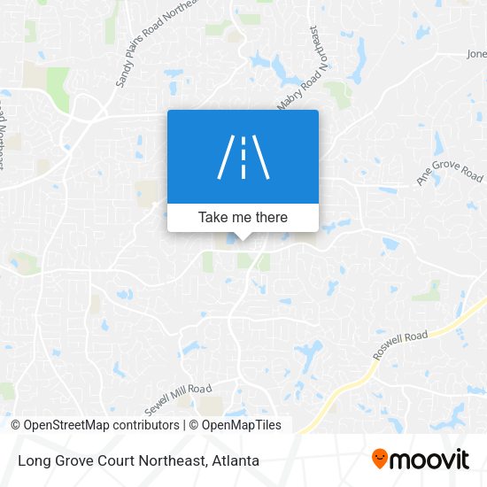 Long Grove Court Northeast map