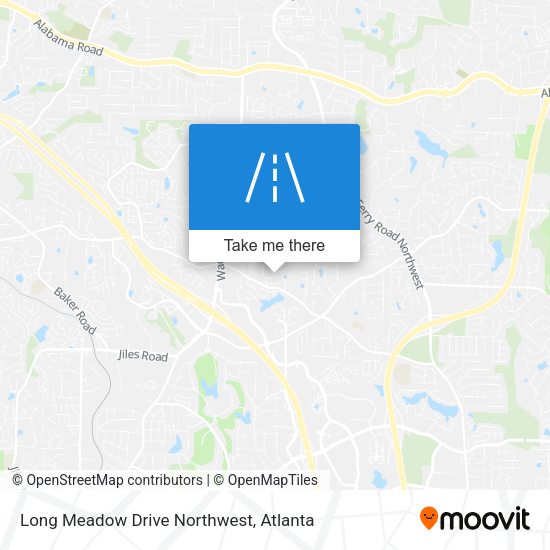 Long Meadow Drive Northwest map