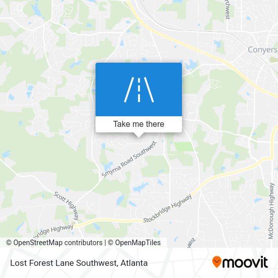 Mapa de Lost Forest Lane Southwest