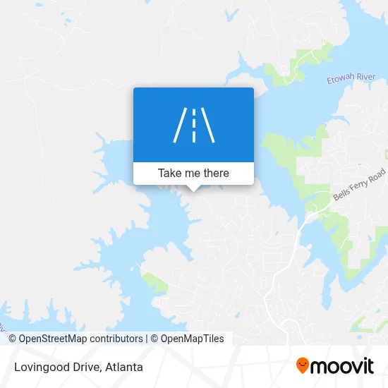Lovingood Drive map