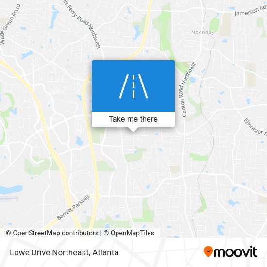 Lowe Drive Northeast map