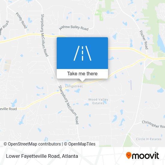 Lower Fayetteville Road map