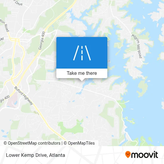 Lower Kemp Drive map