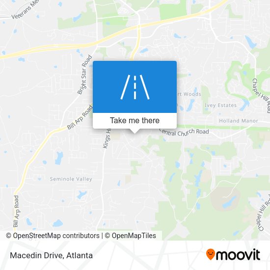 Macedin Drive map