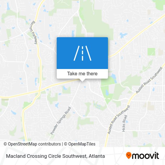Mapa de Macland Crossing Circle Southwest