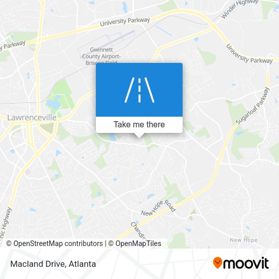 Mapa de Macland Drive