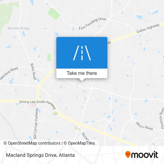 Macland Springs Drive map