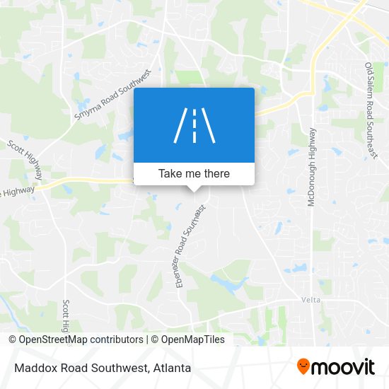 Mapa de Maddox Road Southwest