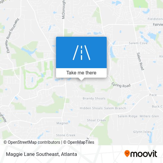 Maggie Lane Southeast map