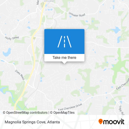 Mapa de Magnolia Springs Cove