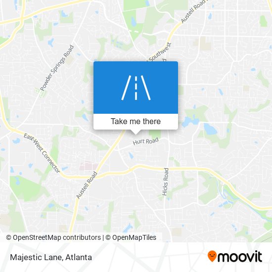 Majestic Lane map