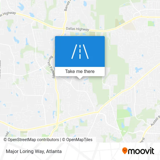 Major Loring Way map