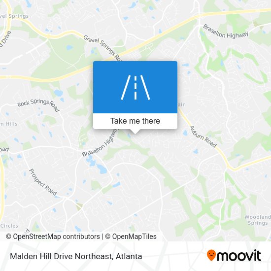 Mapa de Malden Hill Drive Northeast