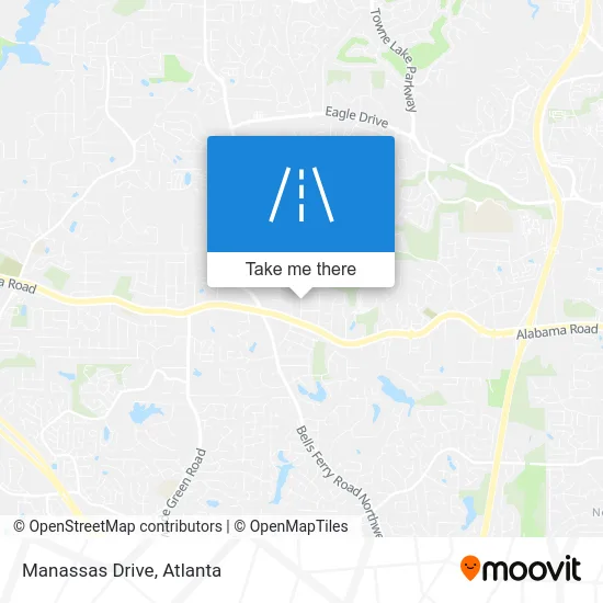 Manassas Drive map