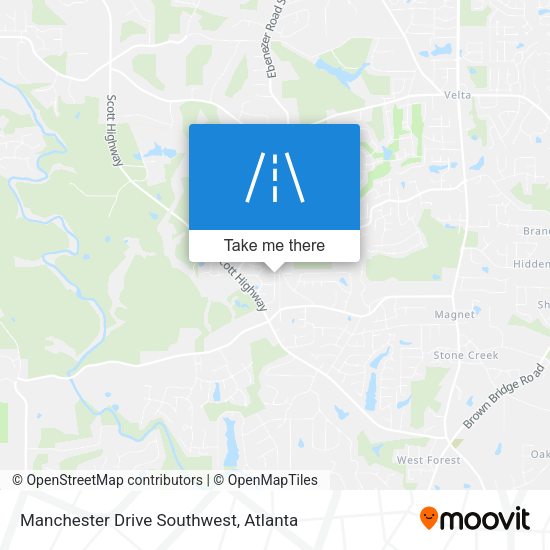 Mapa de Manchester Drive Southwest