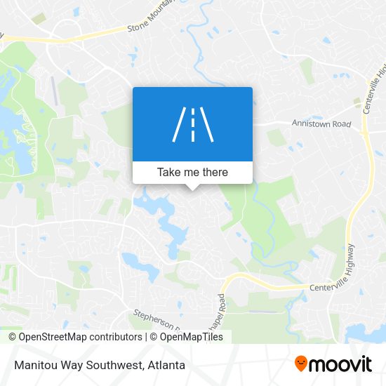 Manitou Way Southwest map