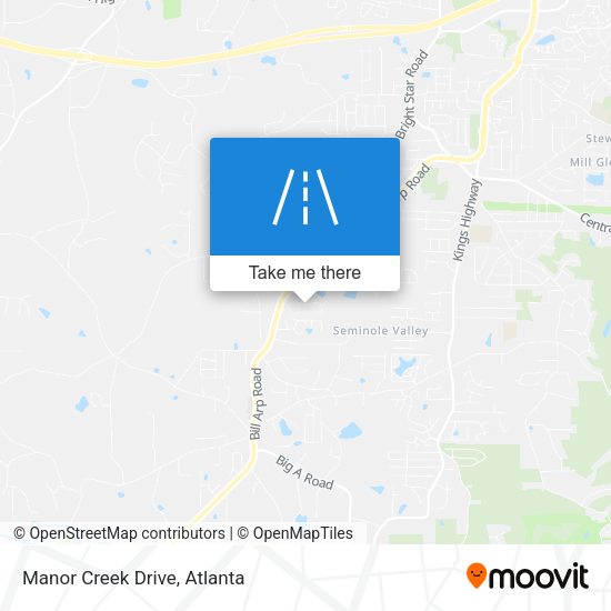 Mapa de Manor Creek Drive