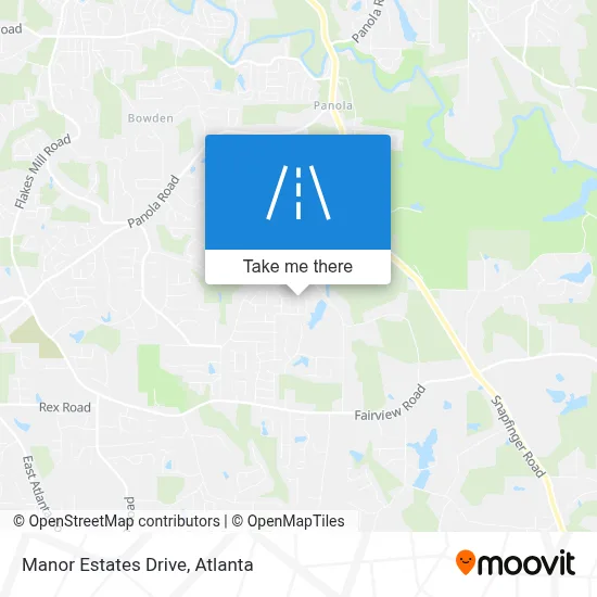 Manor Estates Drive map