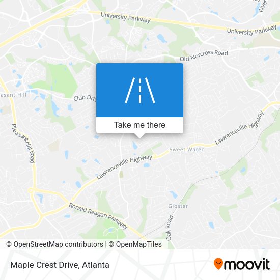 Mapa de Maple Crest Drive