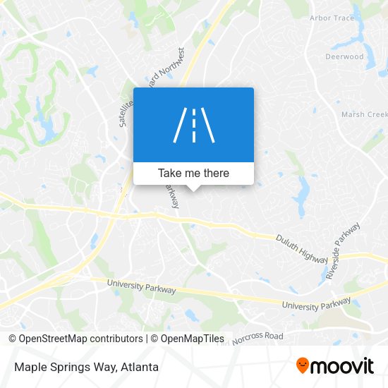 Maple Springs Way map