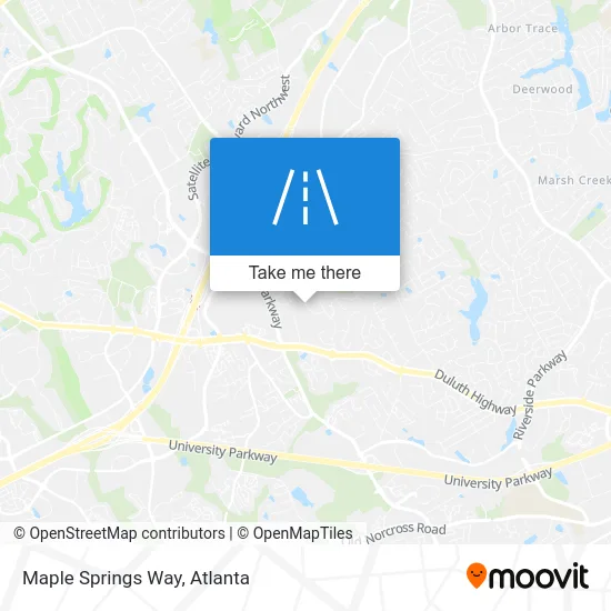 Maple Springs Way map