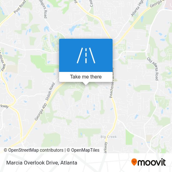 Marcia Overlook Drive map