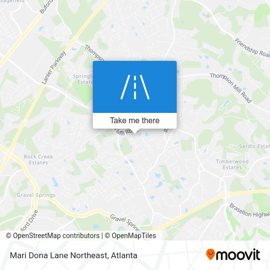 Mari Dona Lane Northeast map