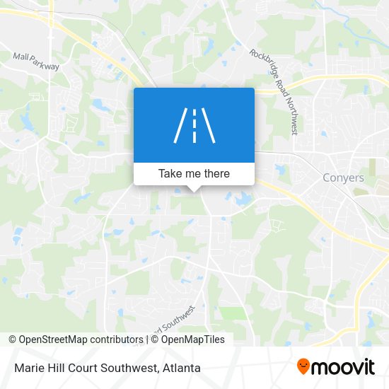 Marie Hill Court Southwest map