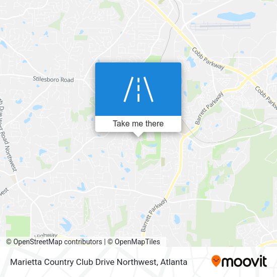 Marietta Country Club Drive Northwest map