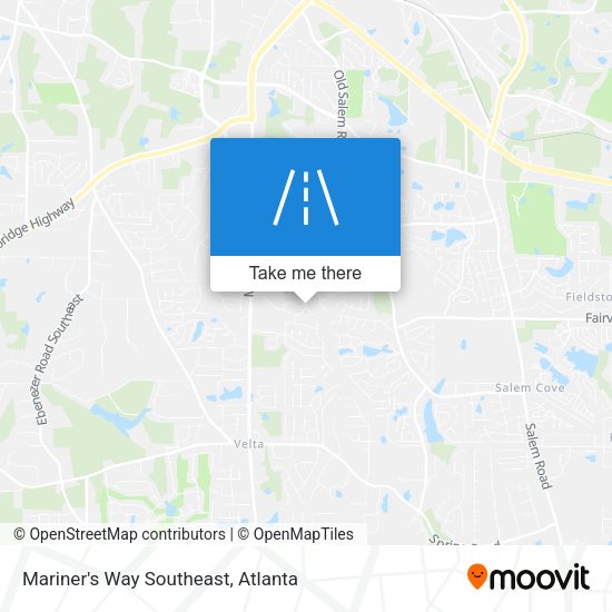 Mariner's Way Southeast map