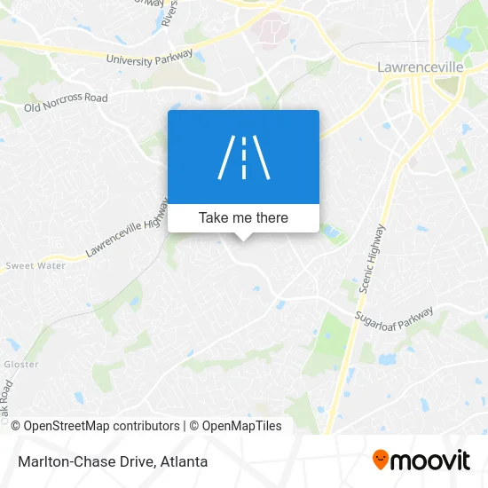 Marlton-Chase Drive map
