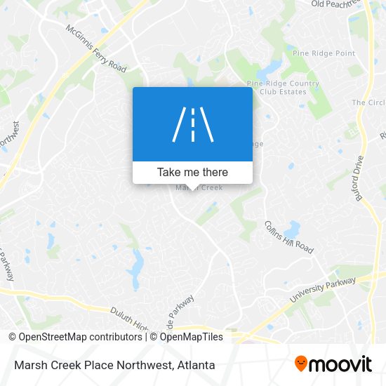 Marsh Creek Place Northwest map