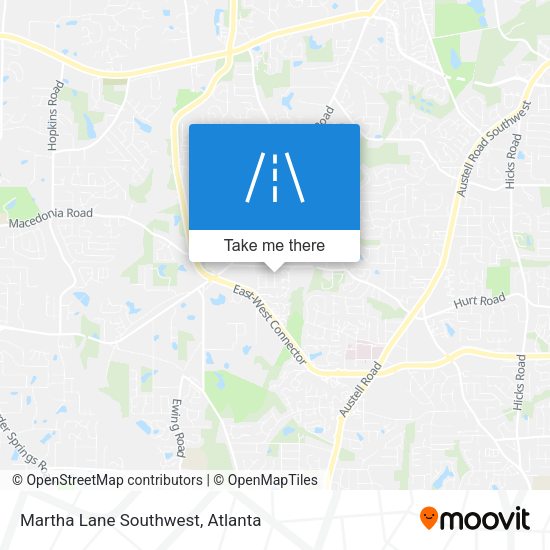 Mapa de Martha Lane Southwest