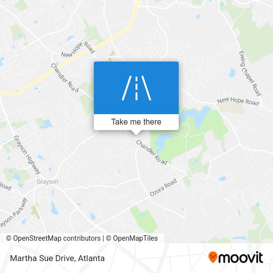 Martha Sue Drive map