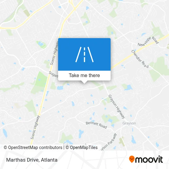 Marthas Drive map
