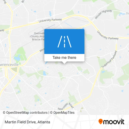 Martin Field Drive map