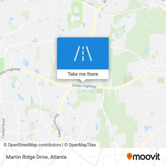 Martin Ridge Drive map