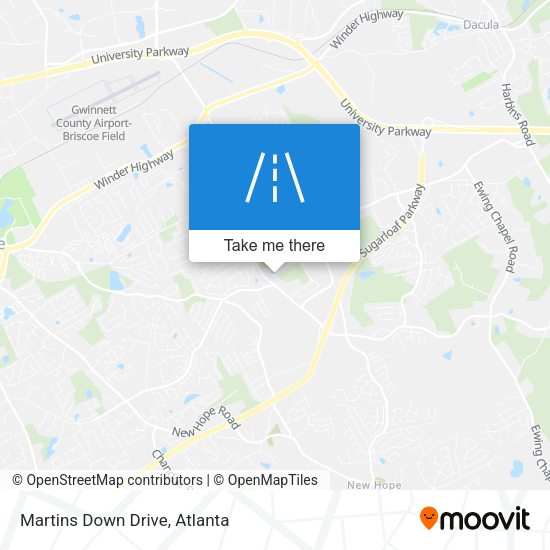 Mapa de Martins Down Drive
