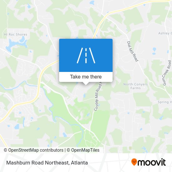 Mashburn Road Northeast map