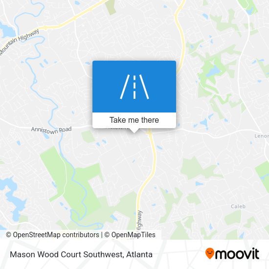 Mason Wood Court Southwest map